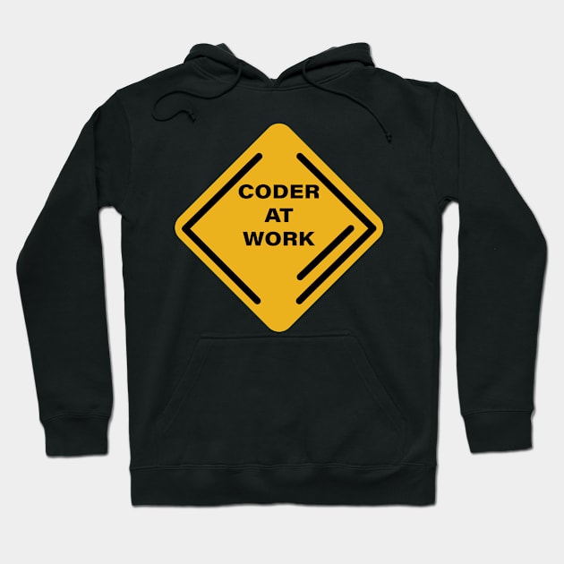 Coder At Work Javascript Web Developer Hoodie by orumcartoons